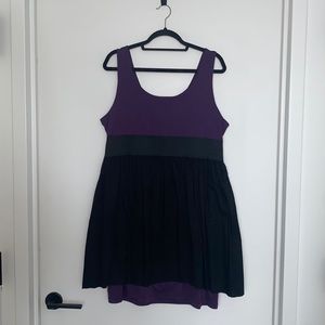 Missphit Bodycon Skater Dress Purple & Black